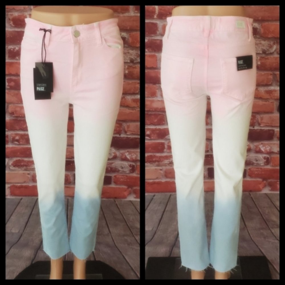 Paige Hoxton Pastel High Rise Jeans Size 27 NWT - Picture 3 of 3